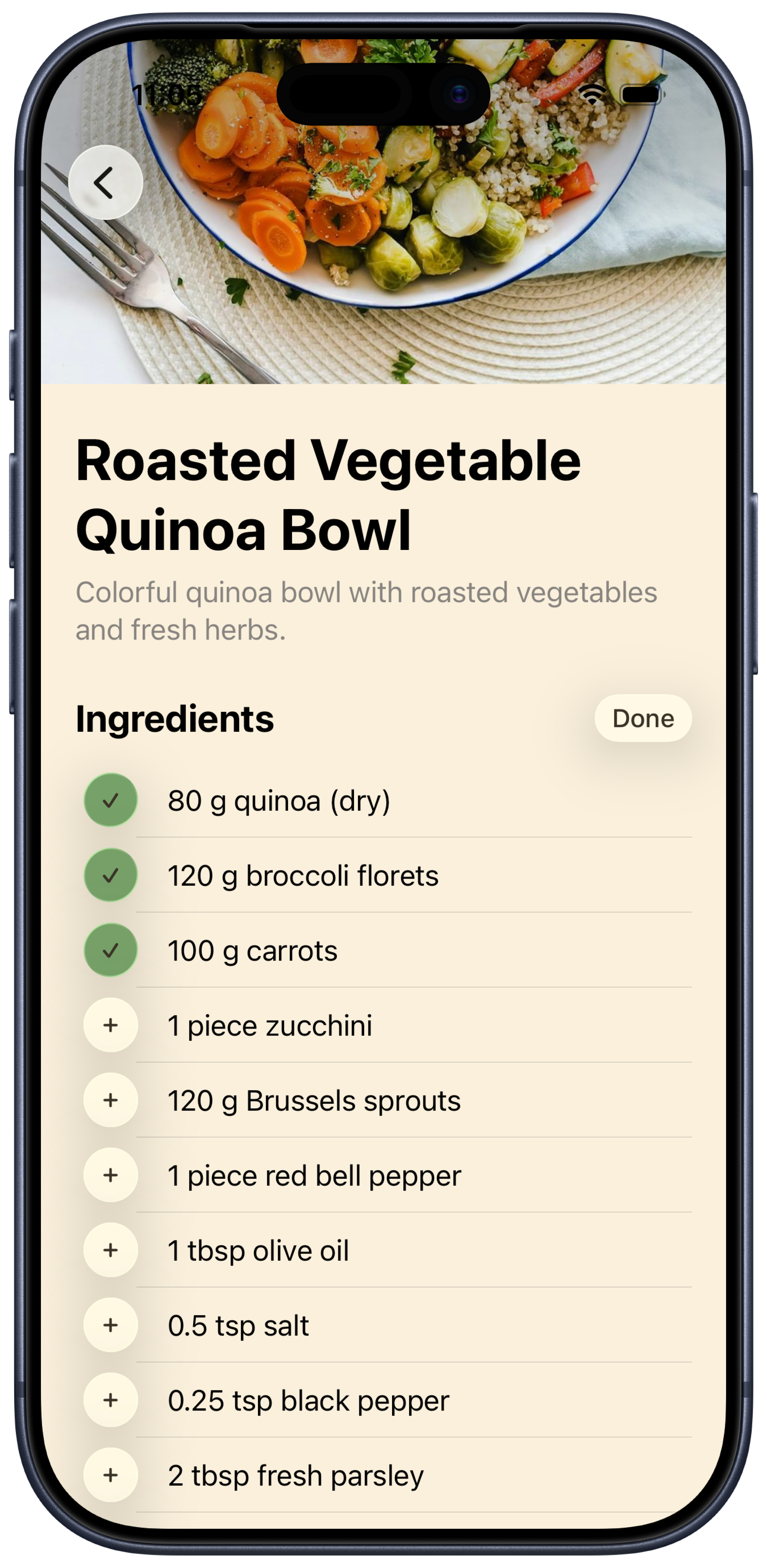 Add to shopping list